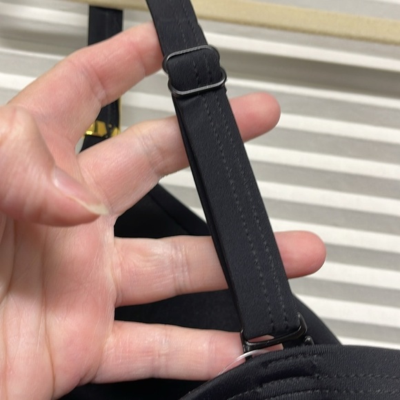 Swim by Cacique NWT Black Balconette Bra Tankini Top Size 42D - Picture 6 of 13